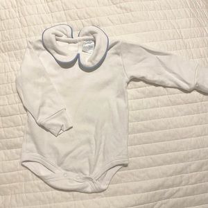 Little English Piped Peter Pan Long-sleeved Bubble 3M